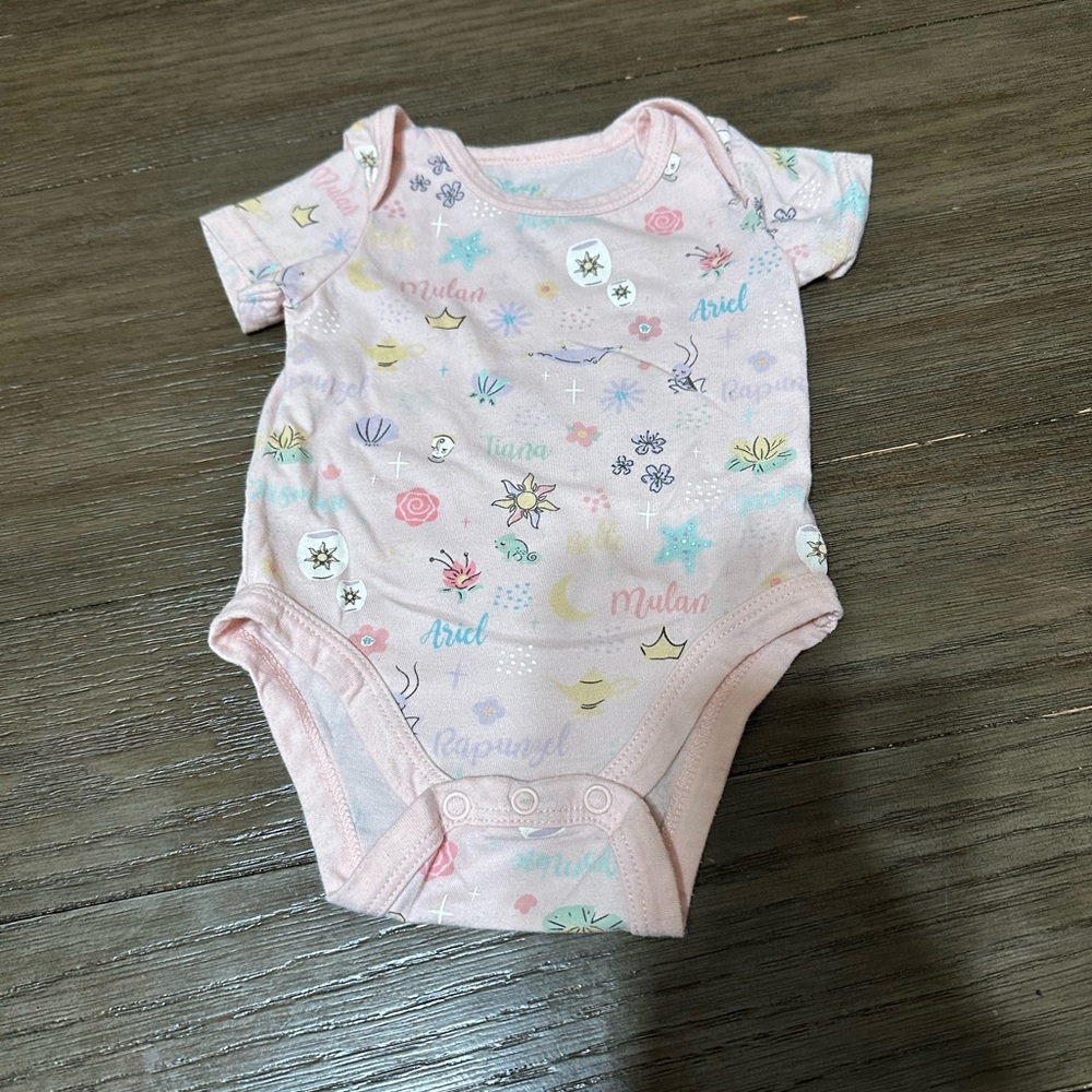 6mth Disney Pastel Pink Baby Onesie